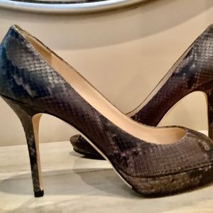 Jimmy Choo Snakeskin Stiletto’s